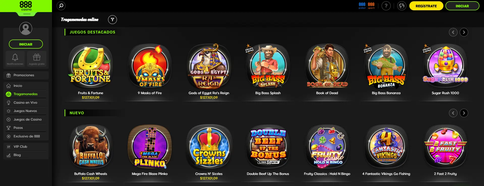 Juegos y apuestas en 888 online casino Juegos y apuestas en 888 casino