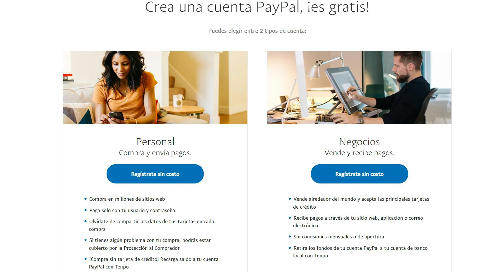 Registrar una cuenta PayPal para utilizarla en casinos en línea Registro en PayPal