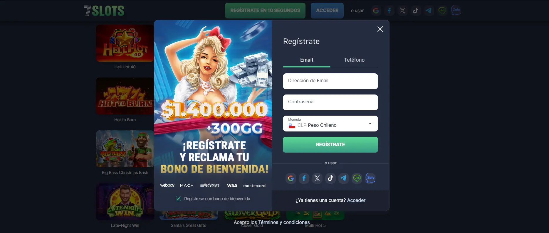 7Slots online casino en Chile 7Slots casino en Chile